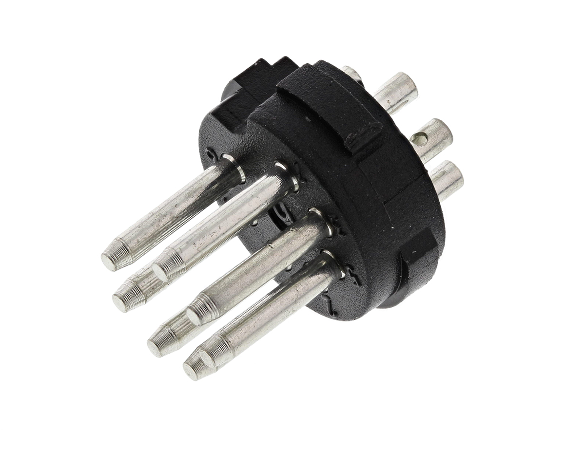 RS PRO 7 Pole Right Angle Din Plug, DIN 45329, 4A, 34 V ac/dc IP30, Male, Cable Mount