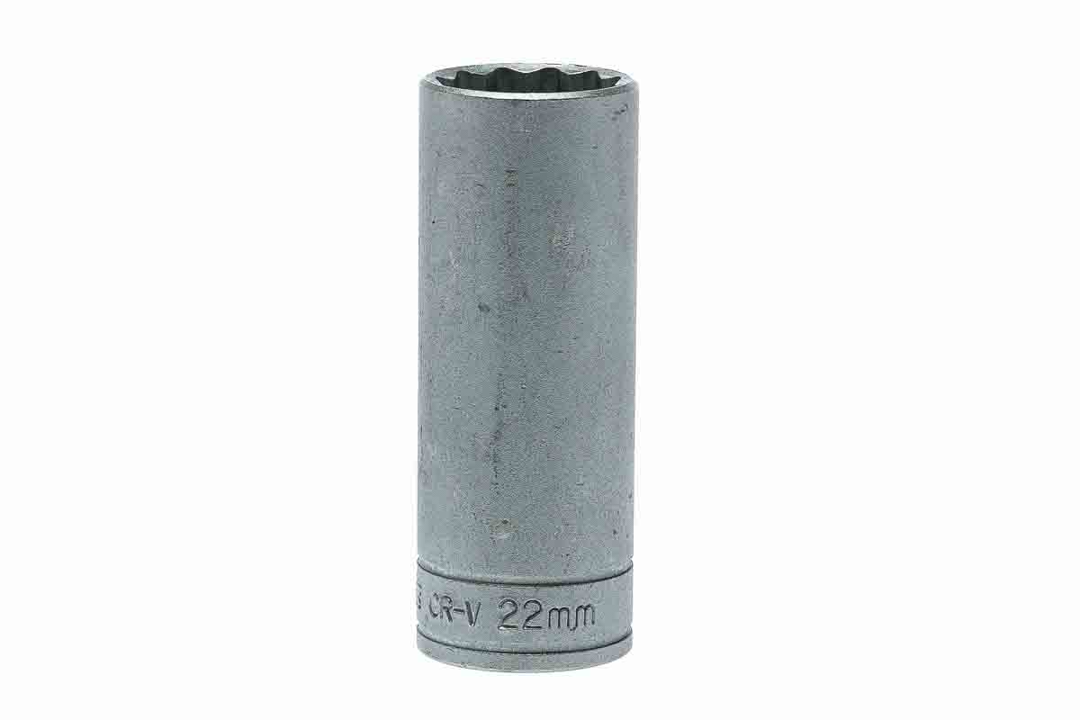 Teng Tools 1/2 in Drive 22mm Deep Socket, 12 point, 79 mm Overall Length