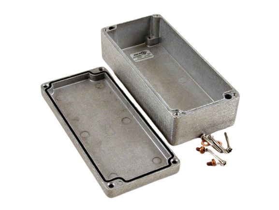 Hammond 1590 Series Natural Die Cast Aluminium Enclosure, IP66, IK08, Natural Lid, 175 x 80 x 52mm