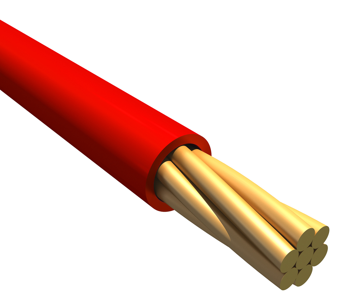 Alpha Wire Ecogen Ecowire Plus Series Red 0.08 mm² Hook Up Wire, 28 AWG, 7/0.12 mm, 305m, MPPE Insulation, 6820 RD001
