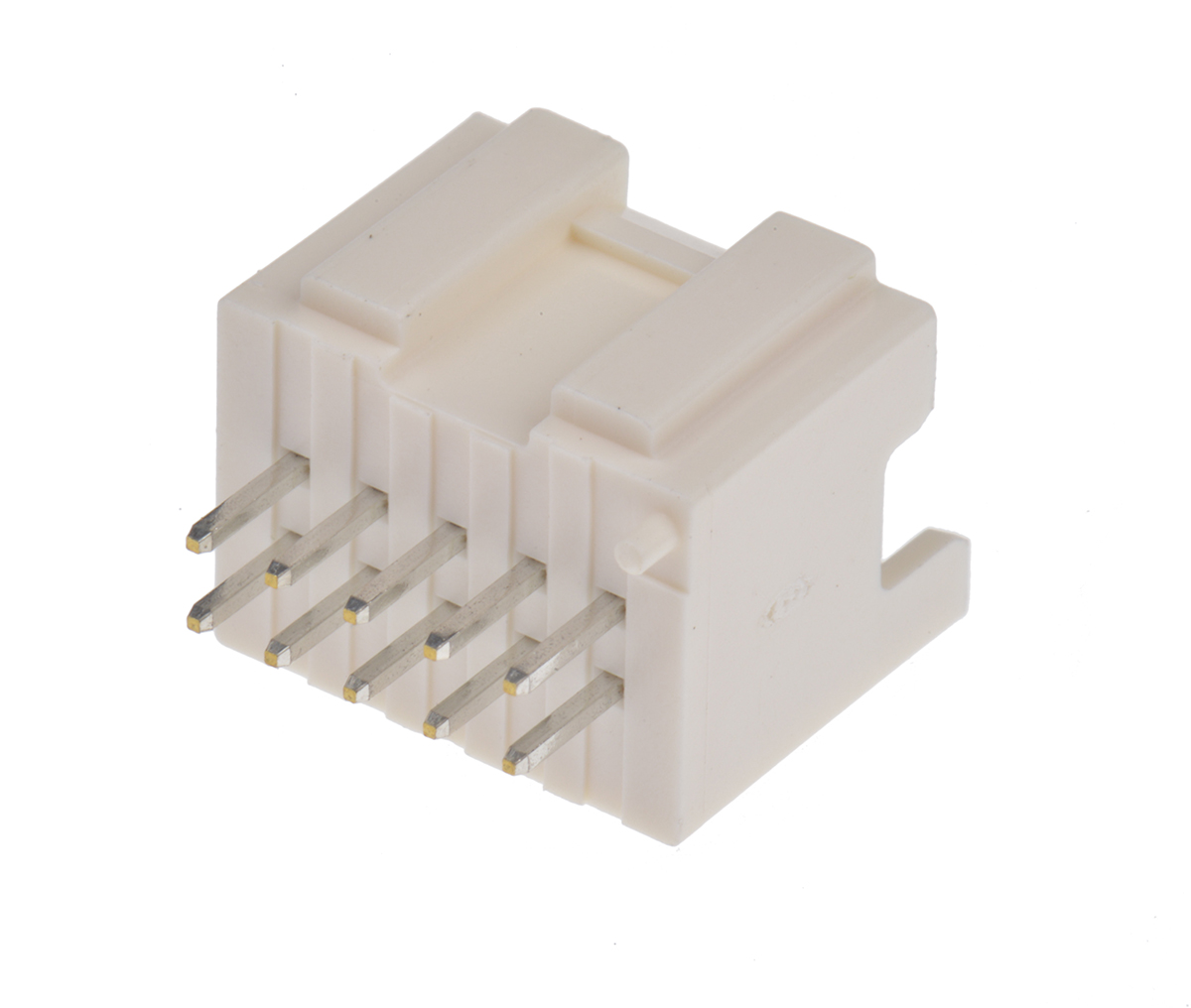 JST PAD Series Straight Through Hole PCB Header, 10 Contact(s), 2 mm Pitch, 2 Row, Shrouded