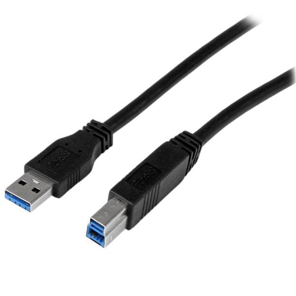 StarTech.com USB 3.0, Male USB A to Male USB B, 5Gbps, 1m