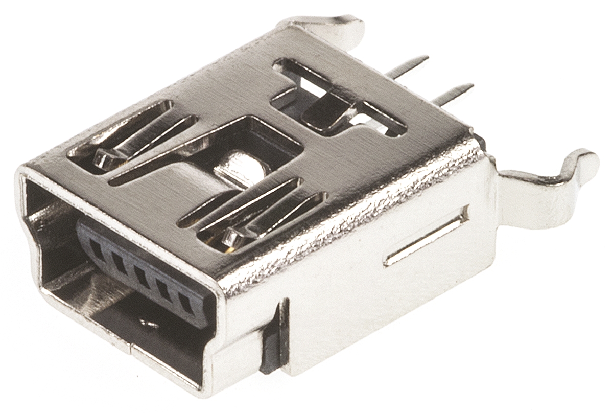 Wurth Elektronik Straight, Through Hole, Socket Type B USB Connector