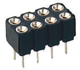Preci-Dip 410 Series Straight PCB Mount PCB Socket, 10-Contact, 2-Row, 2.54mm Pitch, Solder Termination