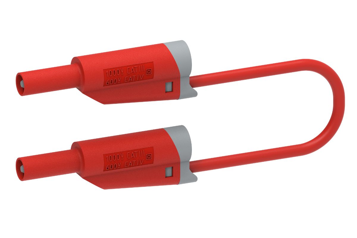 Electro PJP Test lead, 36A, 1kV, Red, 1m Lead Length