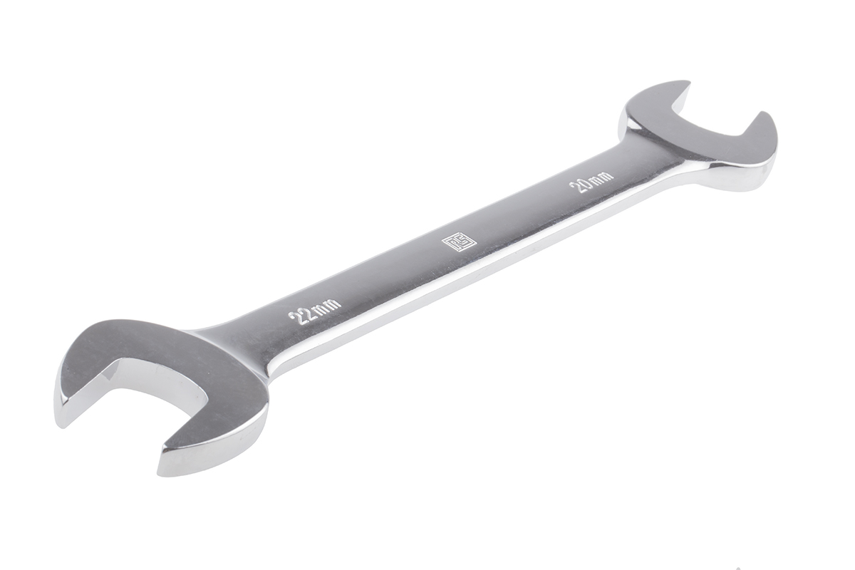 RS PRO Double Ended Open Spanner, 20mm, Metric, Double Ended