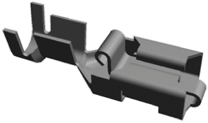 TE Connectivity Positive Lock .250 Mk I Uninsulated Female Spade Connector, Receptacle, 6.35 x 0.8mm Tab Size, 0.3mm²