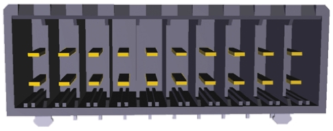 TE Connectivity Dynamic 3000 Series Right Angle Through Hole PCB Header, 20 Contact(s), 5.08 mm Pitch, 2 Row, Shrouded
