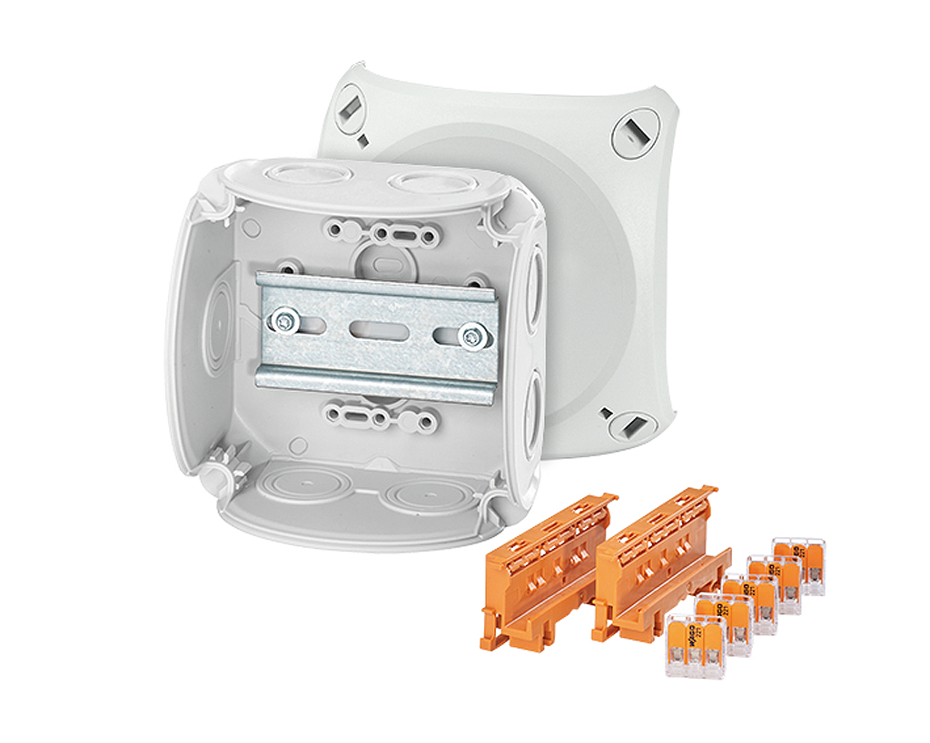 HENSEL DK Series Grey Polypropylene Terminal Box, IP66, 70 x 104 x 104mm