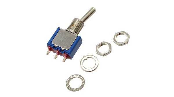 APEM Toggle Switch, Panel Mount, On-On, 1P, Solder Lug Terminal, 125V ac