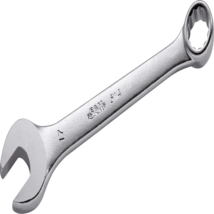 SAM Ratchet Combination Spanner, 135 mm Overall, 8mm Jaw Capacity, Comfortable Soft Grip Handle