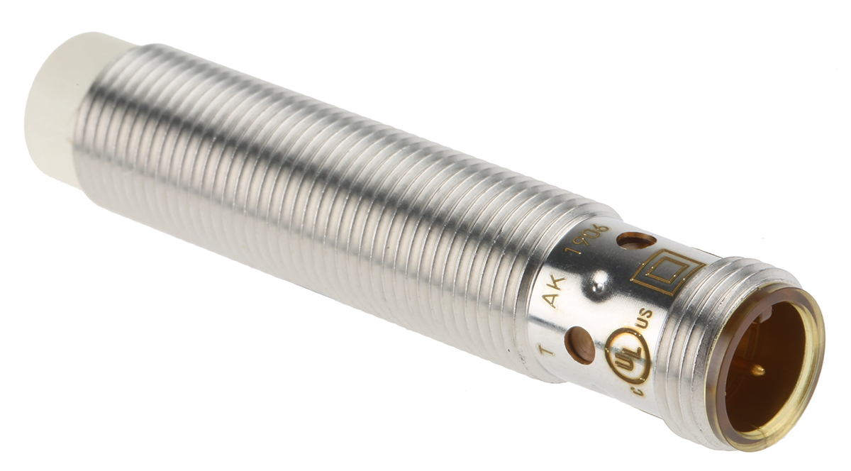 ifm electronic Inductive Threaded Barrel Proximity Sensor, M12, 7 mm Detection, PNP NO, 10 → 36 V dc