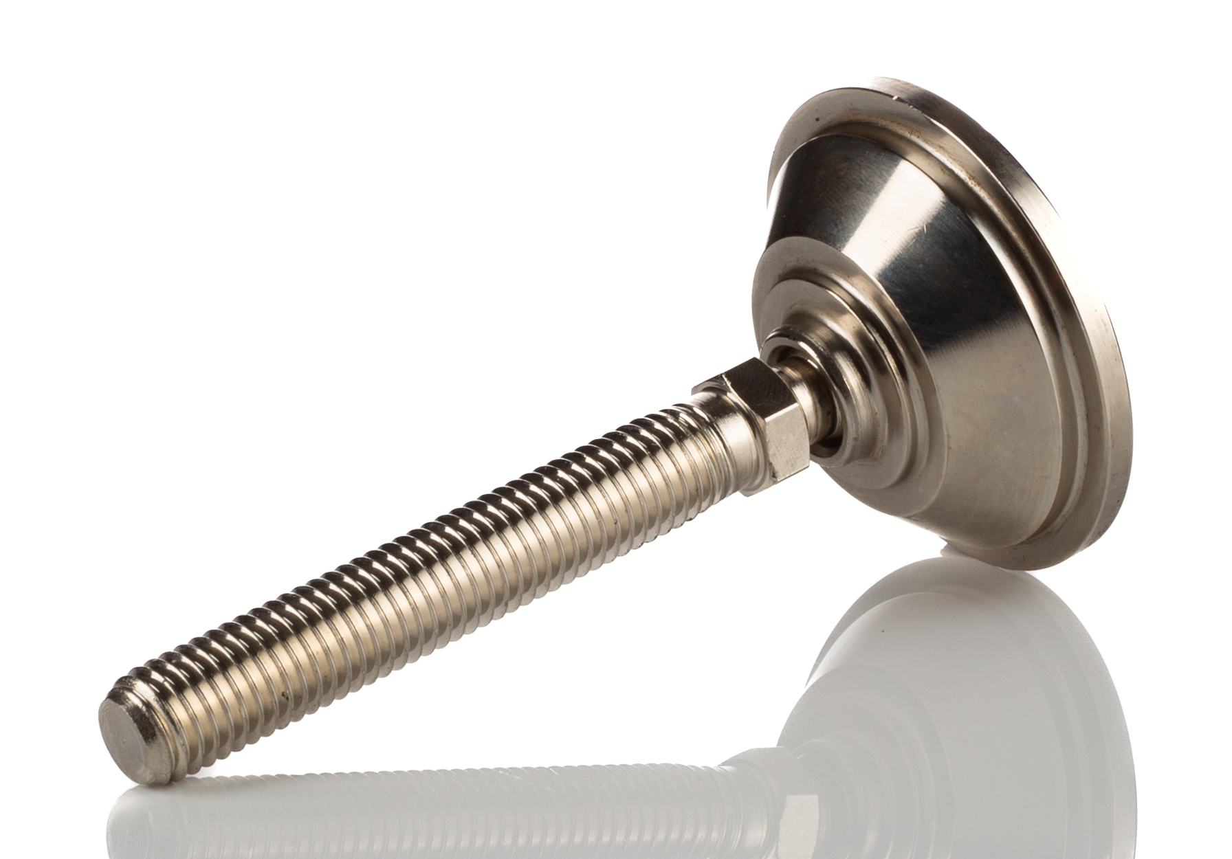 Nu-Tech Engineering M12 Steel Adjustable Foot, 450kg Static Load Capacity 10° Tilt Angle