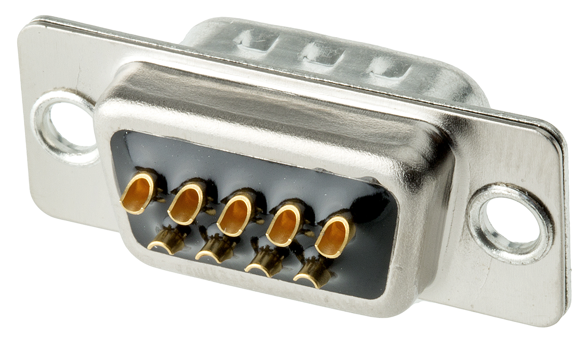Cinch FD 9 Way Panel Mount D-sub Connector Plug, 2.76mm Pitch