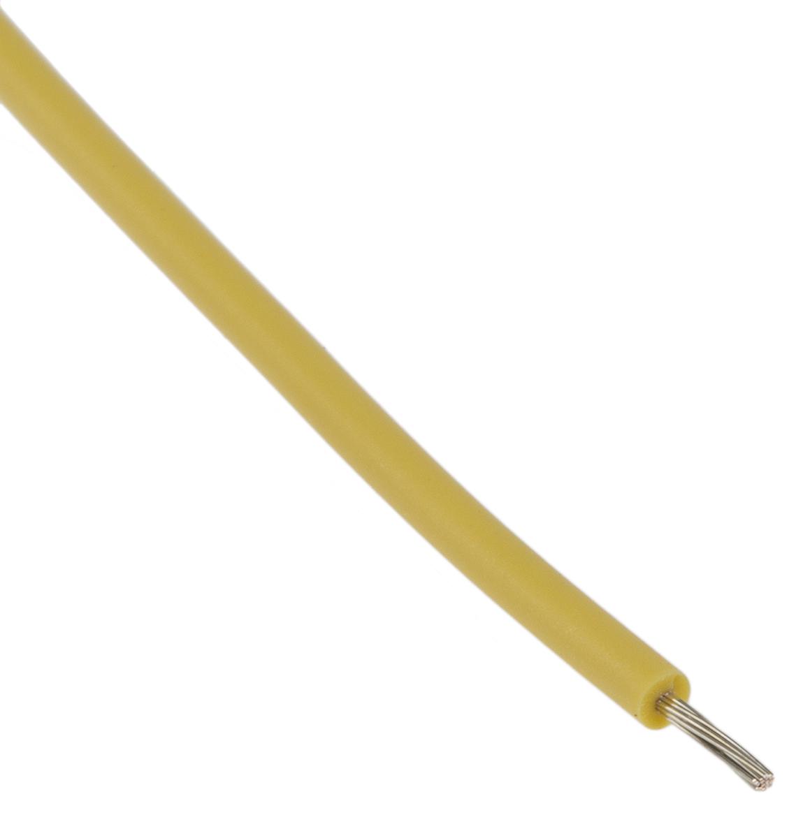 Lapp ÖLFLEX HEAT Series Yellow 0.25 mm² Hook Up Wire, 24 AWG, 14/0.15 mm, 100m, Silicone Insulation, 47005