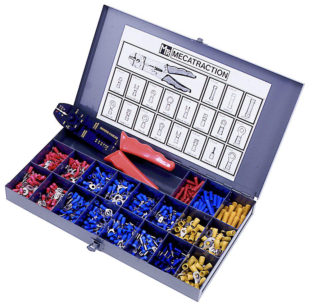 MECATRACTION Metal Electrician Box Crimp Terminal Crimp terminal Kit
