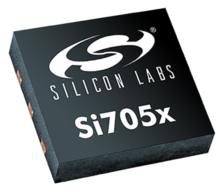 Silicon Labs Temperature Sensor, Digital Output, Surface Mount, Serial-I2C, ±0.5°C, 6 Pins