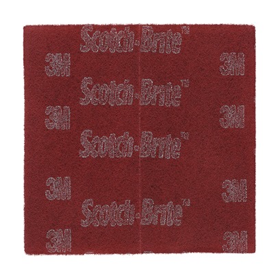 3M Red Abrasive Hand Pad 224mm x 158mm x , for Cleaning Use