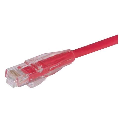 L-ComTRD, 5ft Cat6, Red RJ45 to Male RJ45 Male Unshielded, Terminated PVC Sheath