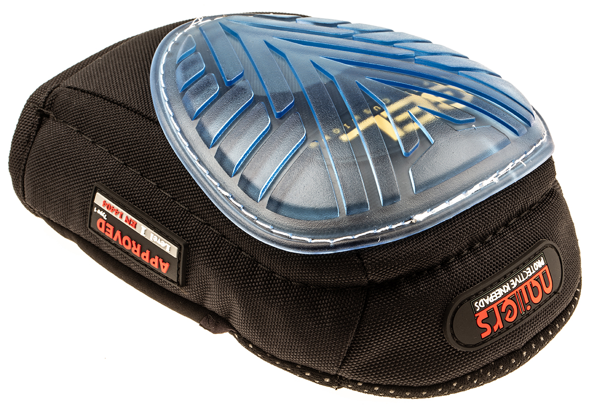 RS PRO Black Gel Adjustable Strap Knee Pad