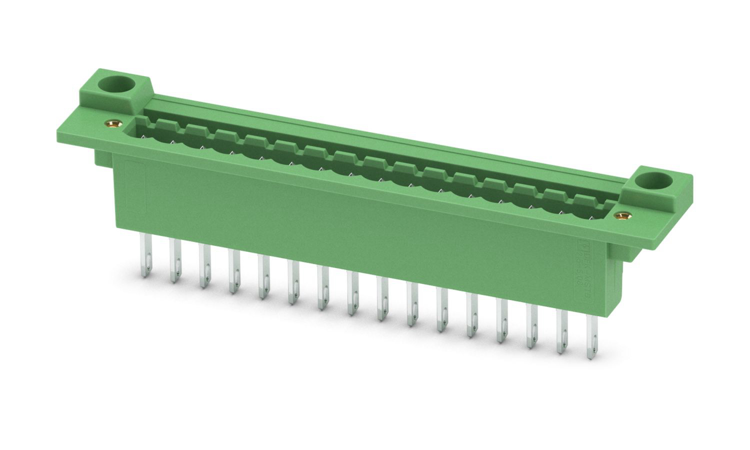 Phoenix Contact, 5.08mm Pitch, DFK-MSTB 2.5/16-GF-5.08, 16 Way, , Pluggable Terminal Block, Feed Through Header, Panel
