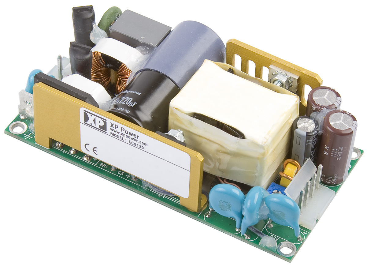XP Power Switching Power Supply, ECS130US12, 12V dc, 10.9A, 130W, 1 Output, 120 → 370 V dc, 80 → 264 V ac