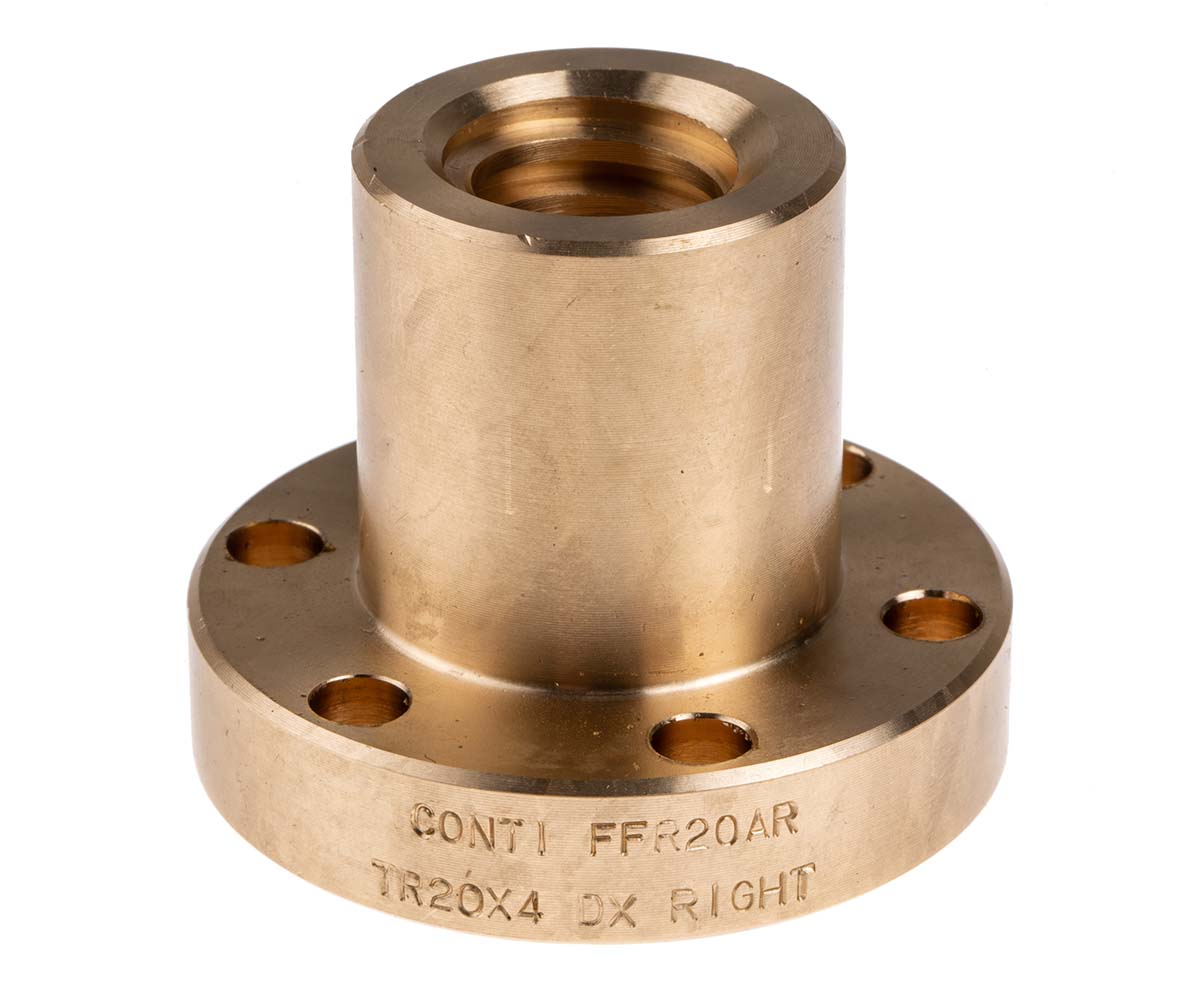 RS PRO Flanged Round Nut For Lead Screw, For Shaft Dia. 20mm