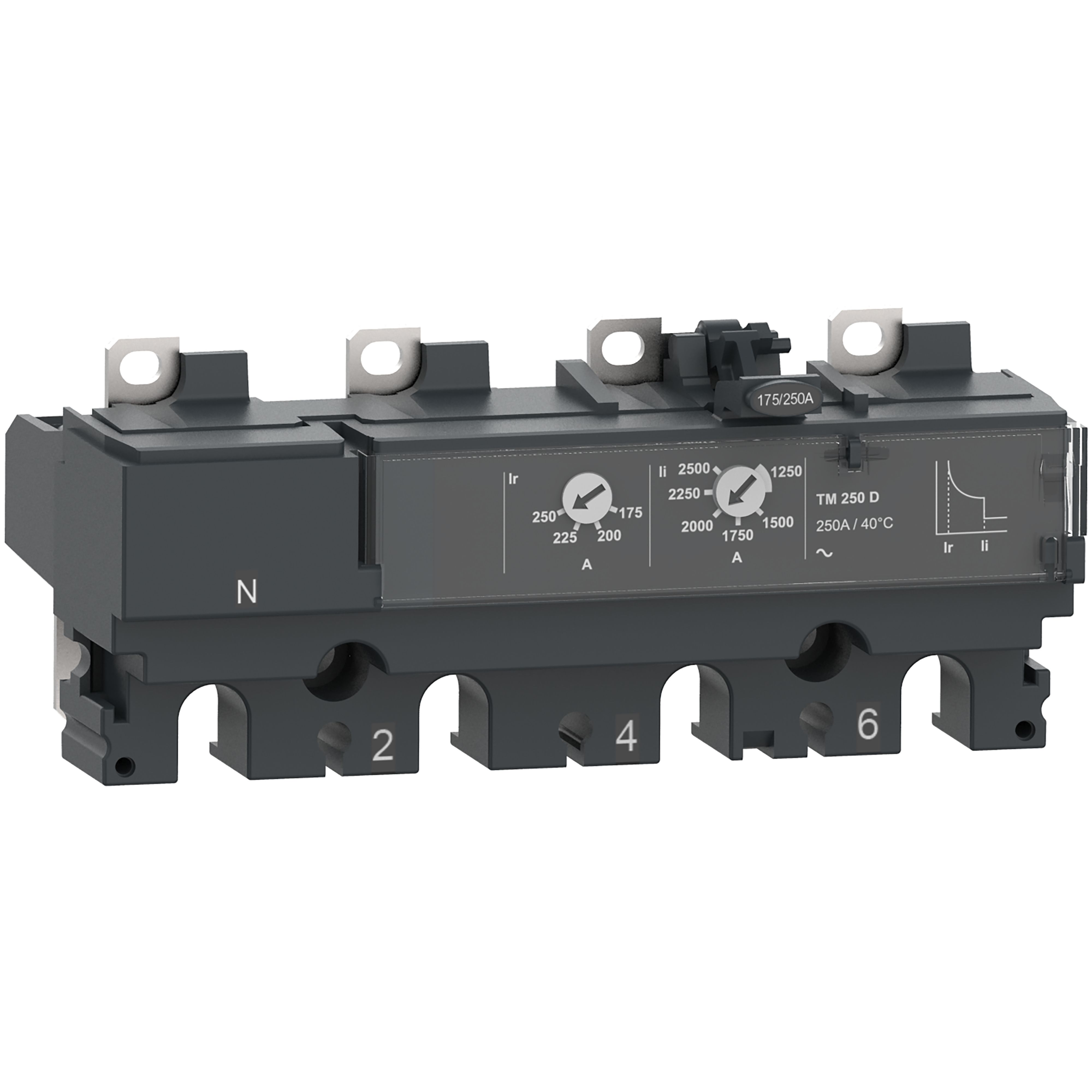 Schneider Electric, ComPacT MCCB 4P 200A, Fixed Mount