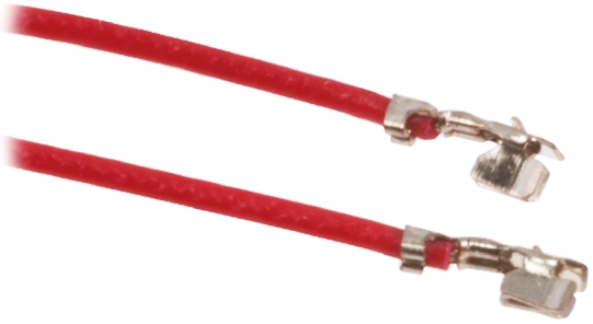 HARWIN Female M40 to Female M40 Crimped Wire, 300mm, 0.08mm², Red