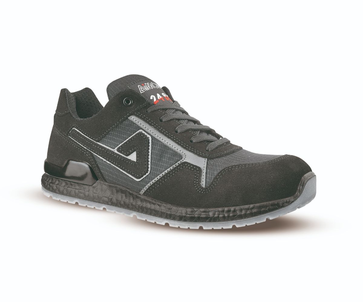 AIMONT DRAKE ABI02 Men's Black, Grey Aluminium Toe Capped Safety Trainers, UK 6.5, EU 40