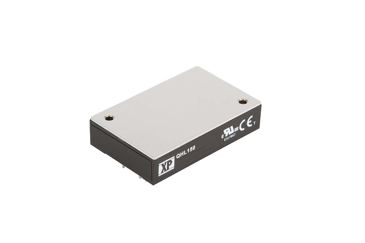 XP Power QHL150 DC-DC Converter, 28V dc/ 5.4A Output, 180 → 425 V dc Input, 150W, Through Hole, +100°C Max Temp