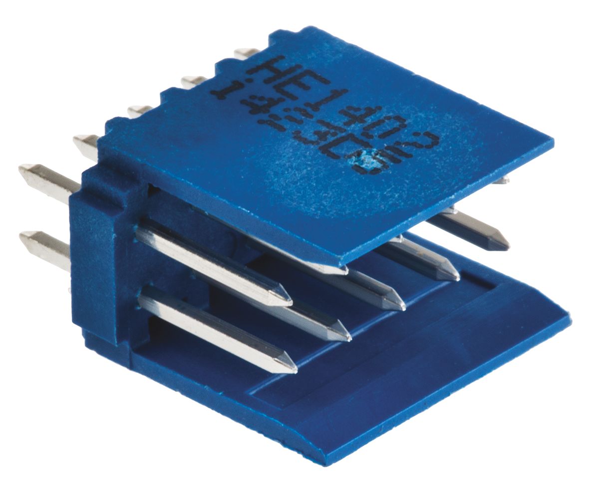 TE Connectivity AMPMODU HE14 Series Straight Through Hole PCB Header, 10 Contact(s), 2.54 mm Pitch, 2 Row, Shrouded
