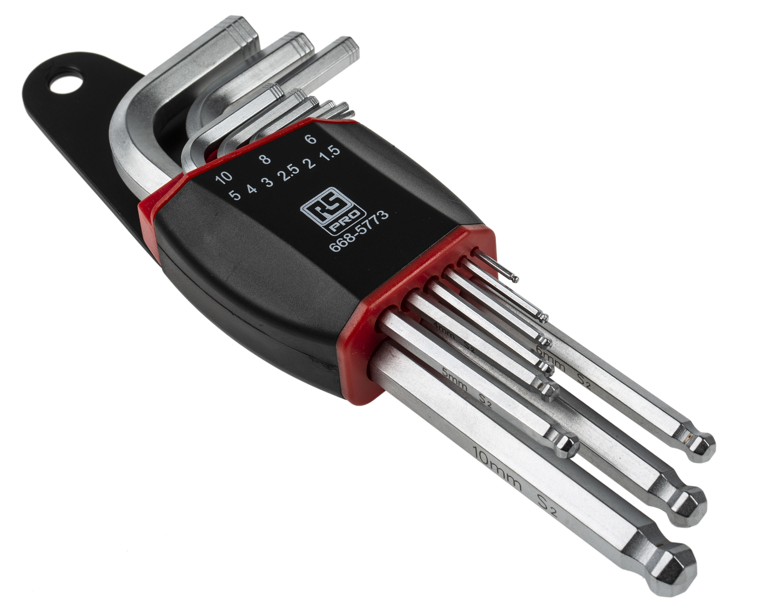 RS PRO 9 piece L Shape Metric Hex Key Set, 1.5mm