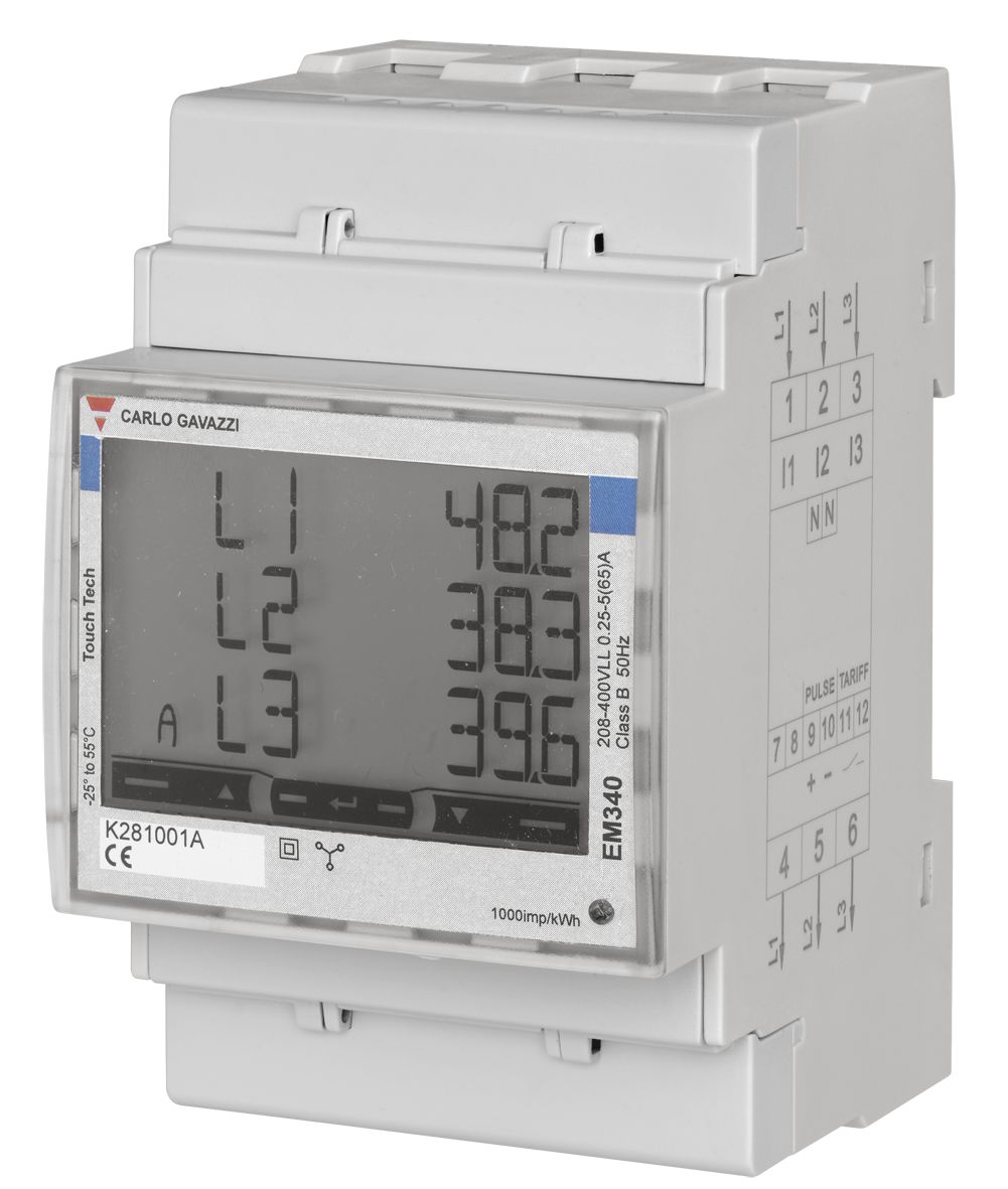 Carlo Gavazzi 3 Phase LCD Energy Meter