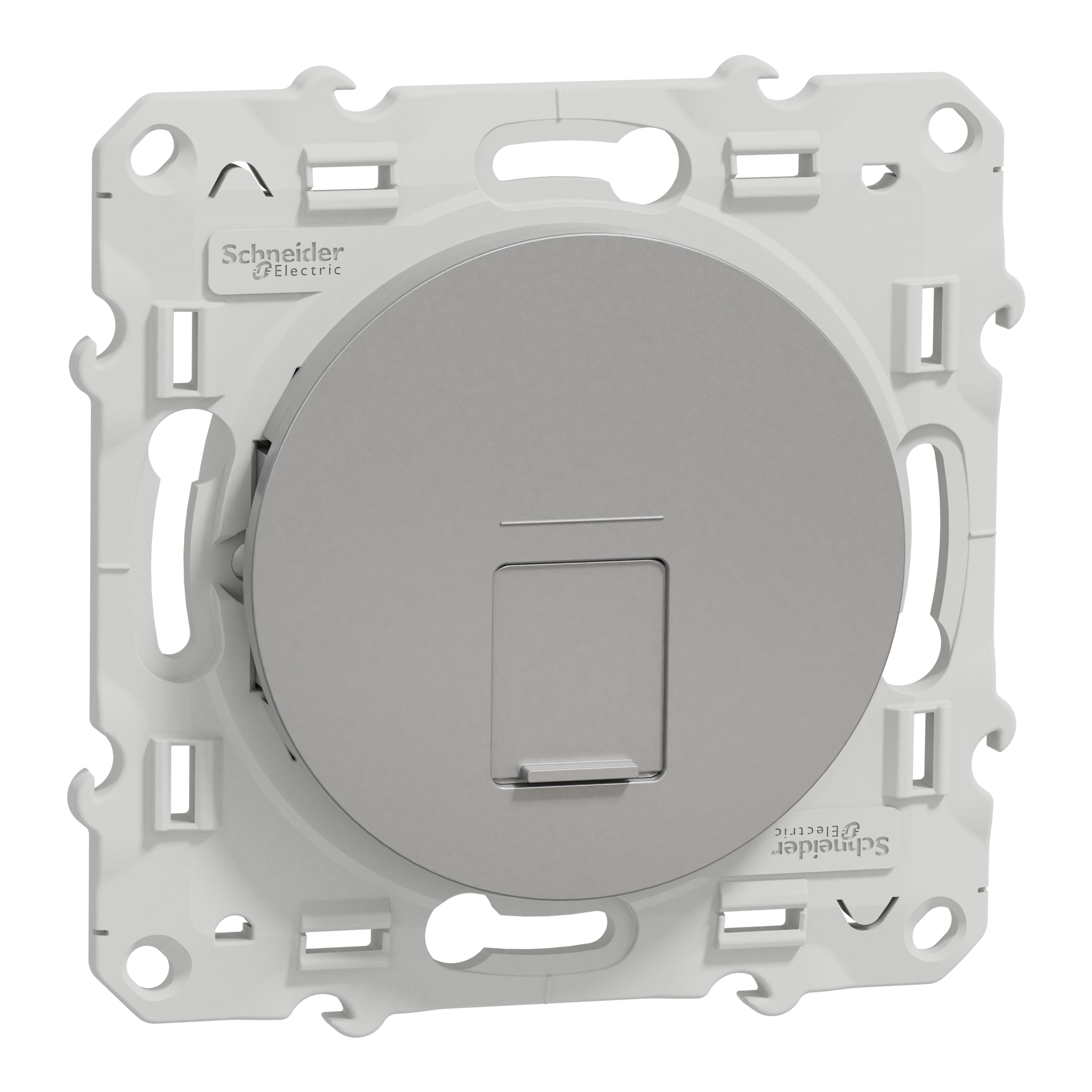Schneider Electric Grey, 1 Gang, Odace