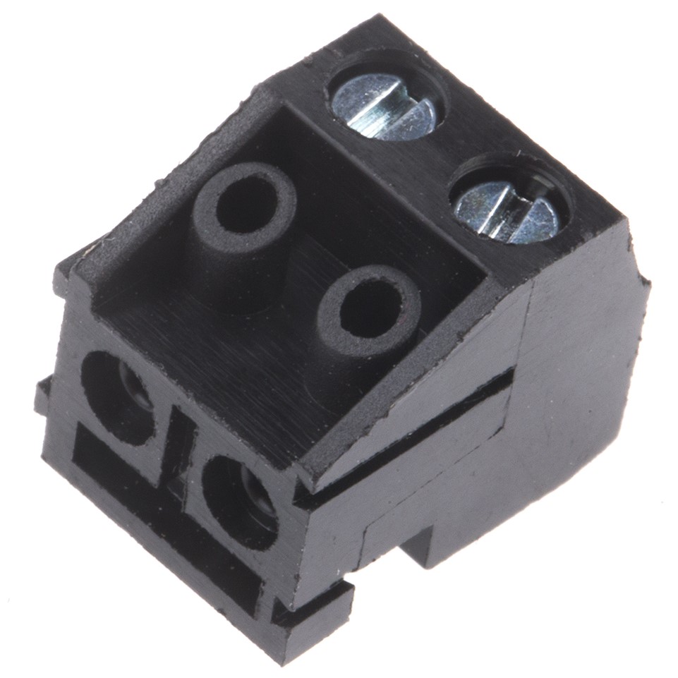 RS PRO PCB Terminal Block, 2-Contact, 5mm Pitch, Through Hole Mount, 1-Row, Screw Termination