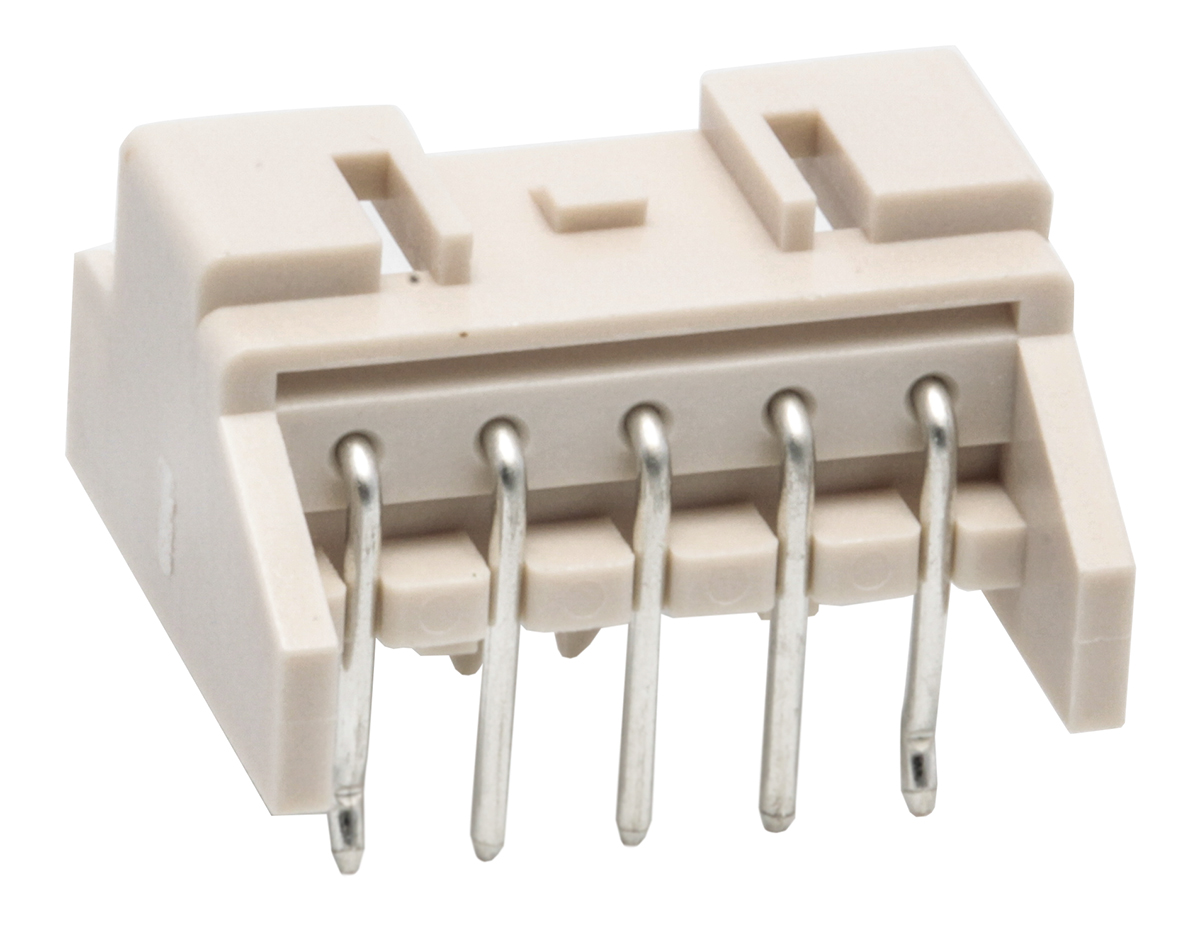 JST XA Series Right Angle Through Hole PCB Header, 5 Contact(s), 2.5 mm Pitch, 1 Row, Shrouded