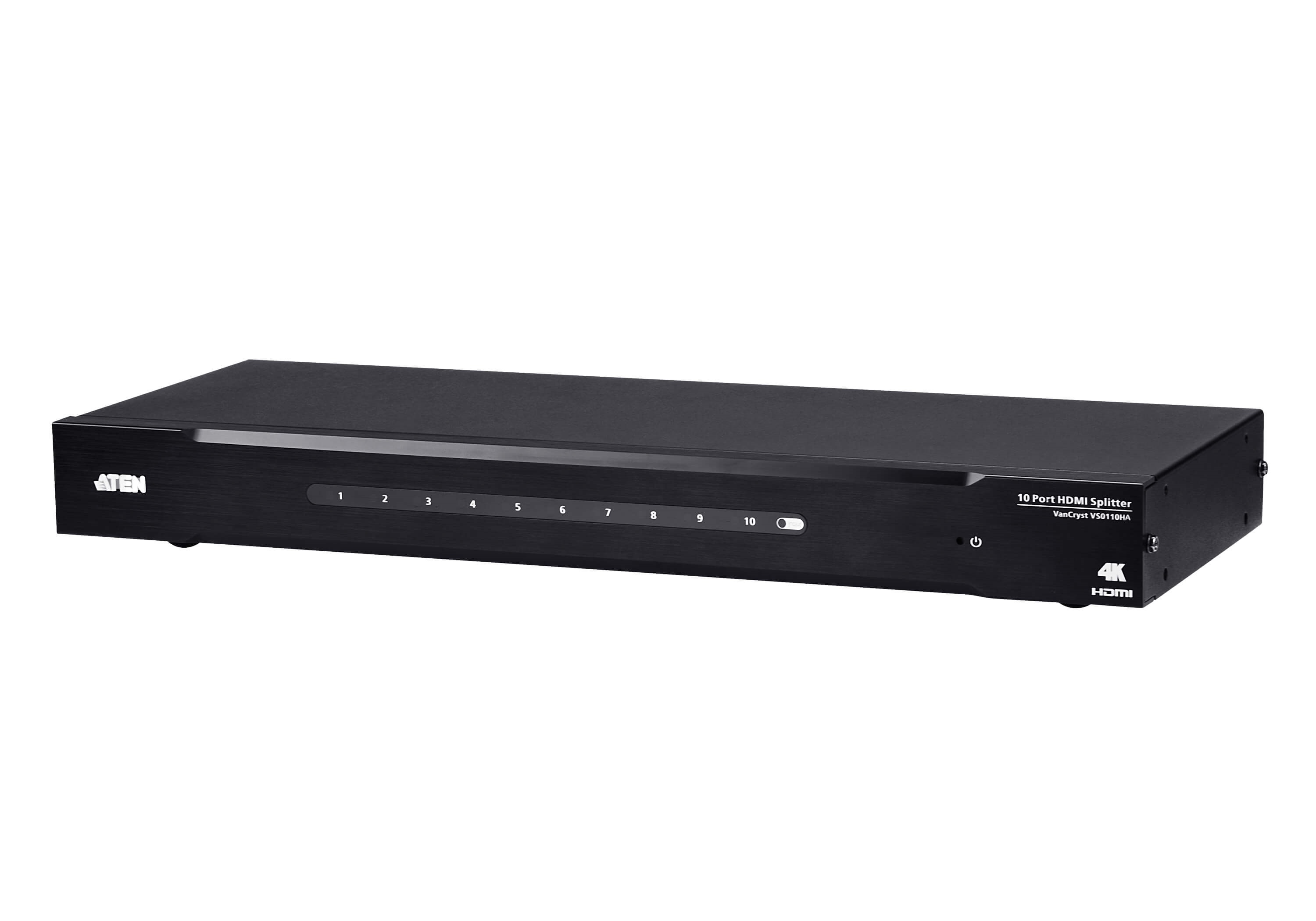 Aten 10 Port 1 Input 10 Output HDMI Splitter 4096 x 2160