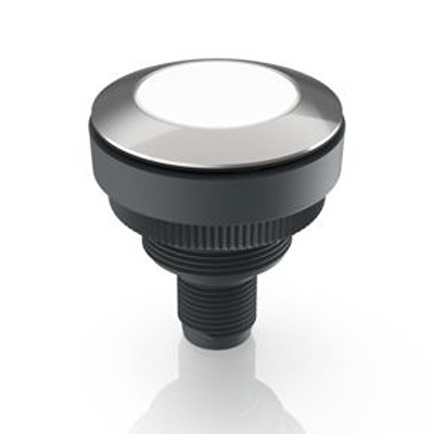 RAFI RAMO 30 T Series White Indicator, 20 → 28V dc, 30.3mm Mounting Hole Size, Threaded Ring Termination, IP66,