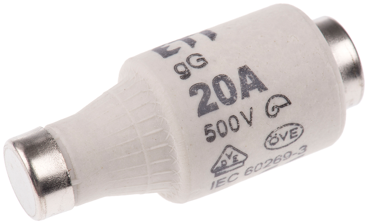 ETI 20A DII Diazed Fuse, E27 Thread Size, gG - gL, 500V ac