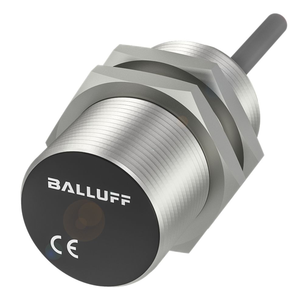 BALLUFF Inductive Threaded Barrel Proximity Sensor, M30, 10 mm Detection, NPN NC, 10 → 30 V dc