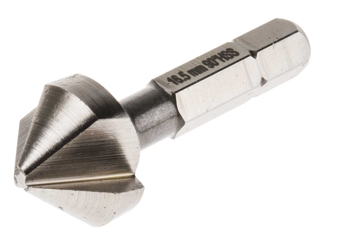 RS PRO HSS Drill Bit, 16.5mm Head, 3 Flute(s), 90°, 1 Piece(s)