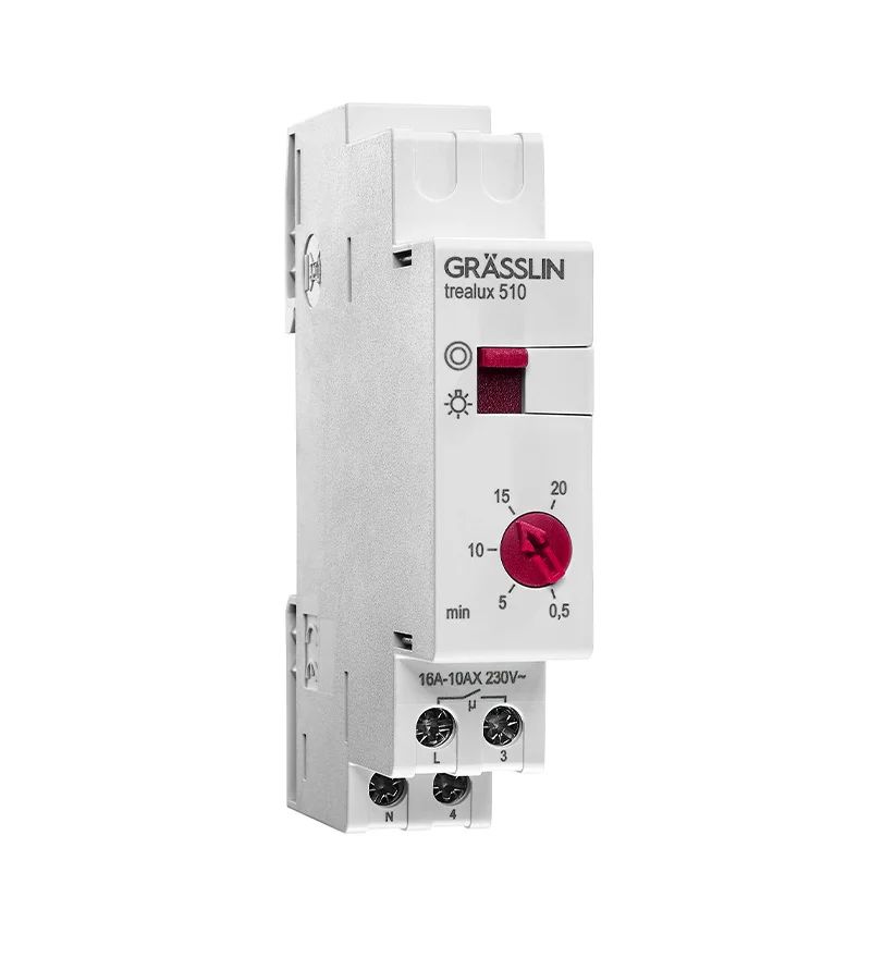 Grasslin Analogue DIN Rail Time Switch 230 V ac, 1-Channel
