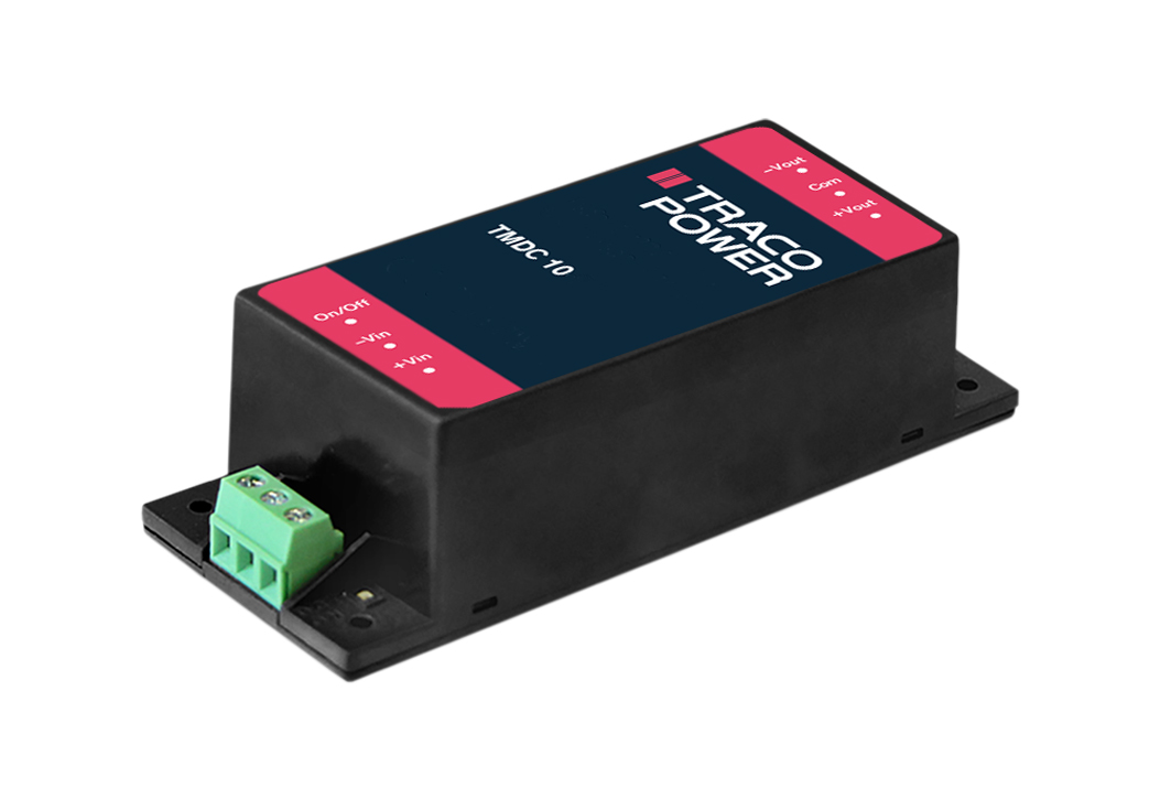 TRACOPOWER TMDC 10 DC-DC Converter, 12V dc/ 833mA Output, 18 → 75 V dc Input, 10W, Chassis Mount, +93°C Max Temp