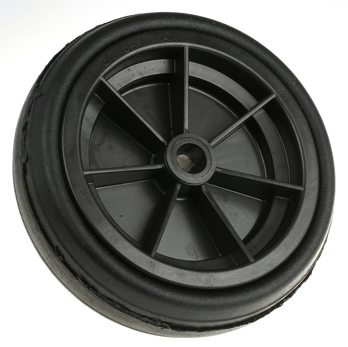 Guitel Hervieu Black Trolley Wheel, 250kg