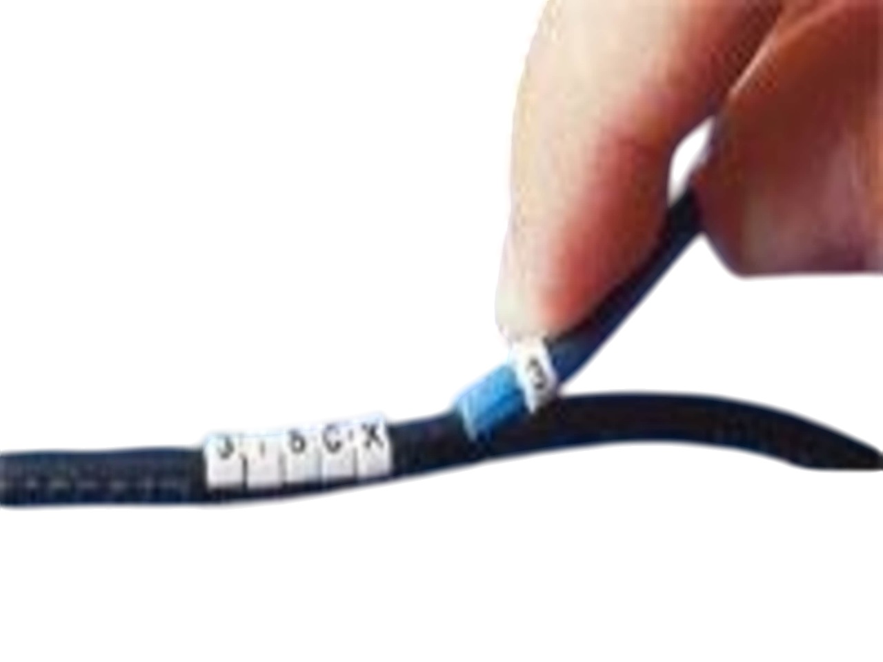 TE Connectivity Agastat 7000 Snap On Cable Markers, White, Pre-printed "9", 1.4 → 1.8mm Cable, for Cables,