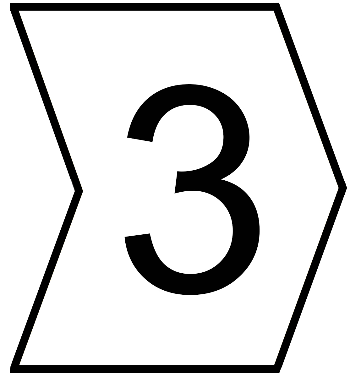 HellermannTyton Helagrip Slide On Cable Markers, Black on White, Pre-printed "3", 2 → 5mm Cable, 901-10573