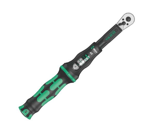 Wera Click-Torque A 5 Click Torque Wrench, 2.5 → 25Nm, 1/4 in Drive, Square Drive