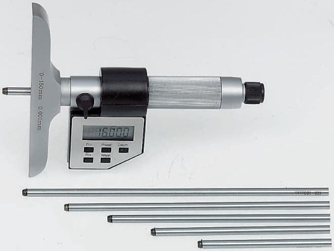 RS PRO 150mm Imperial & Metric Depth Gauge Micrometer