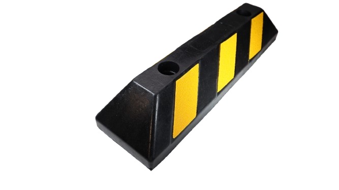 RS PRO  High Visibility Rubber Parking Stop, 560mm x 150 mm